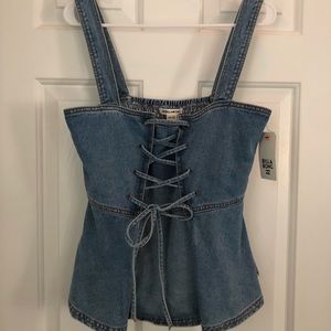 Billabong Coastline corset denim top